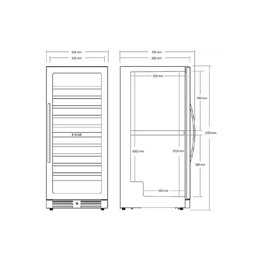 Fristående Vinkyl Scandomestic SV 104 B