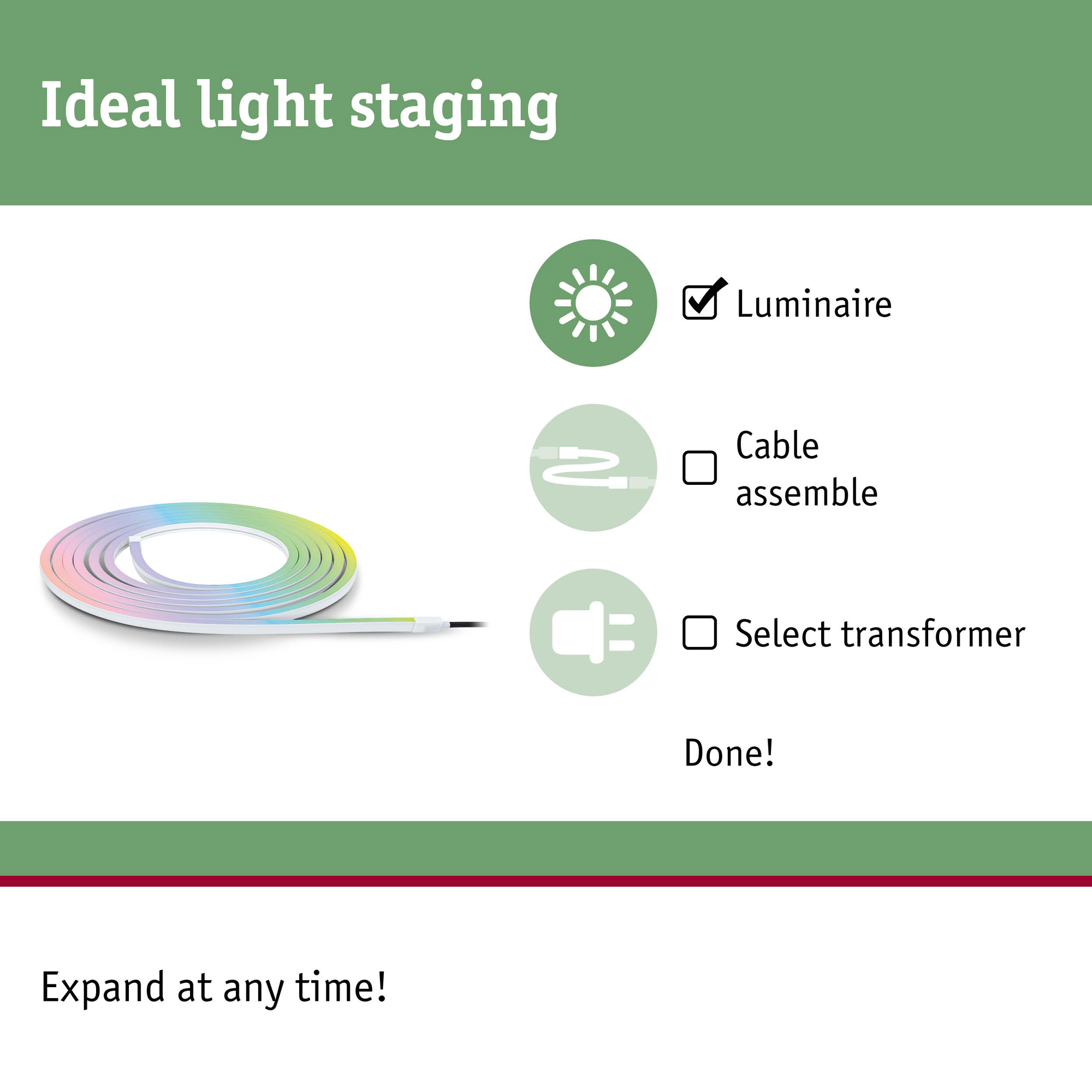 LED-strip Paulmann Smooth Plug & Shine IP67 24V