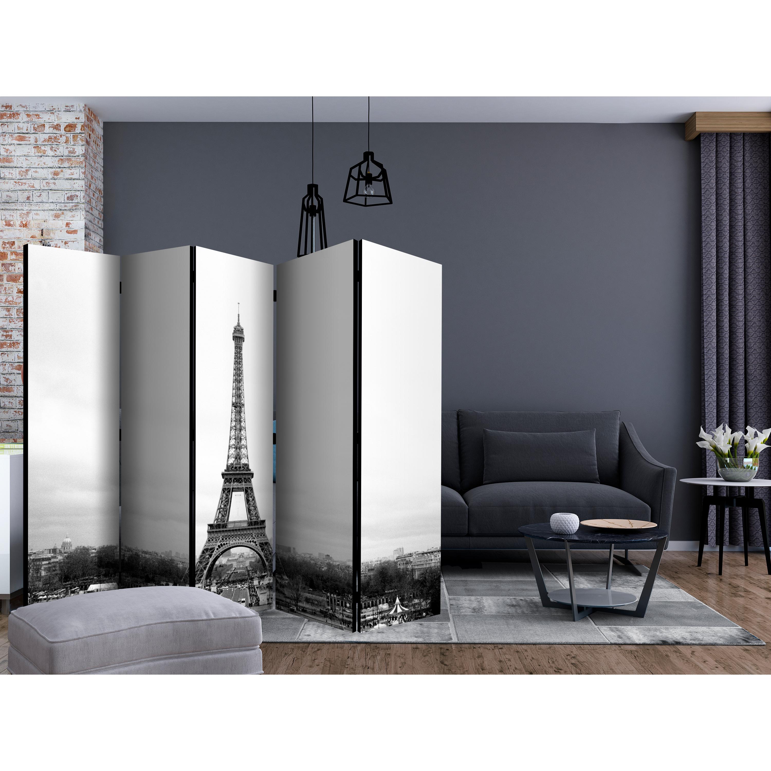Rumsavdelare Skärmvägg Arkiio Paris Black and White Photography II 225x172 cm