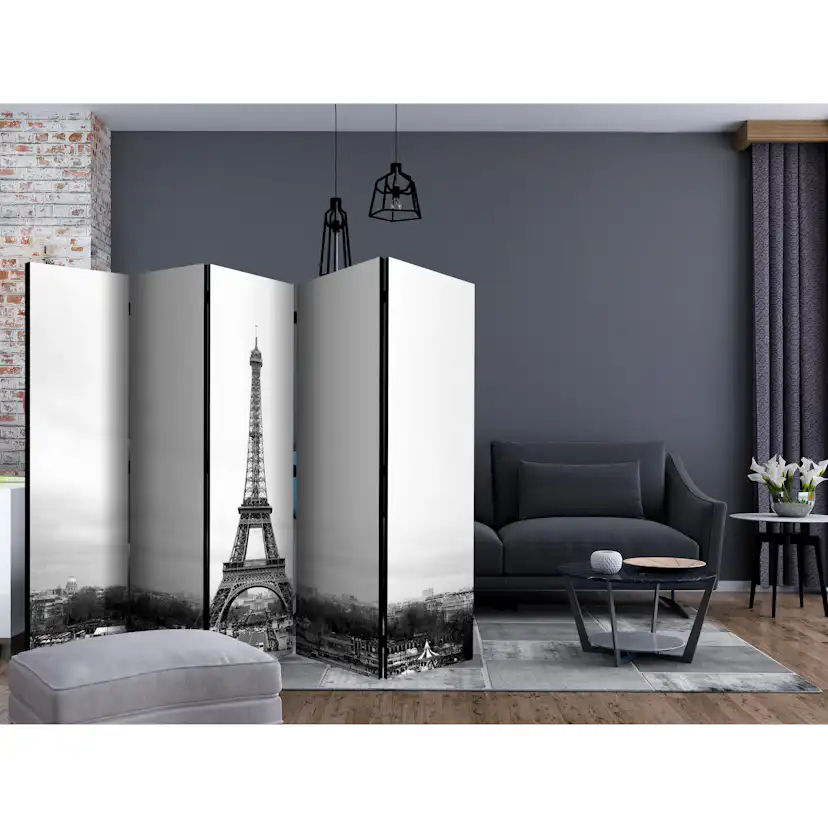Rumsavdelare Skärmvägg Arkiio Paris Black and White Photography II 225x172 cm