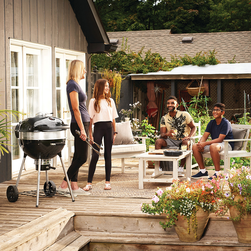 Kolgrill Napoleon PRO22K-L Klotgrill med Gjutjärnsgaller & Integrerad Termometer