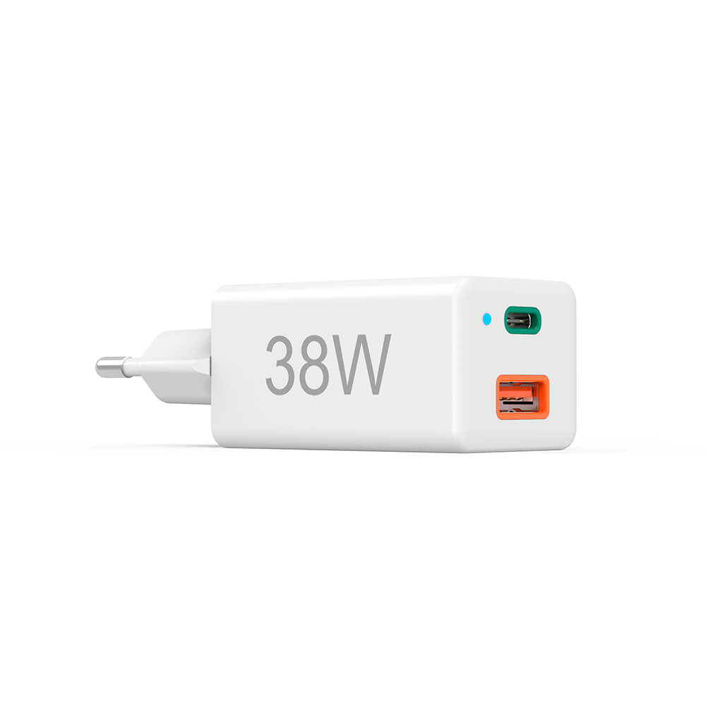 Miniladdare HAMA USB-C + USB-A Qualcomm 3.0 38W Vit