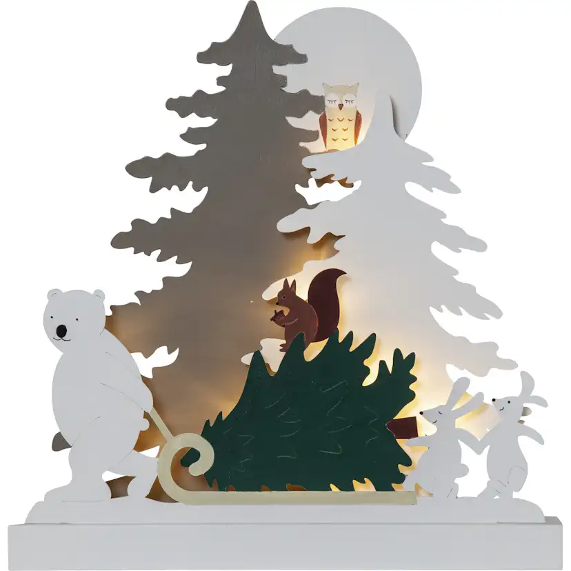 Juldekoration Star Trading Forest Friends