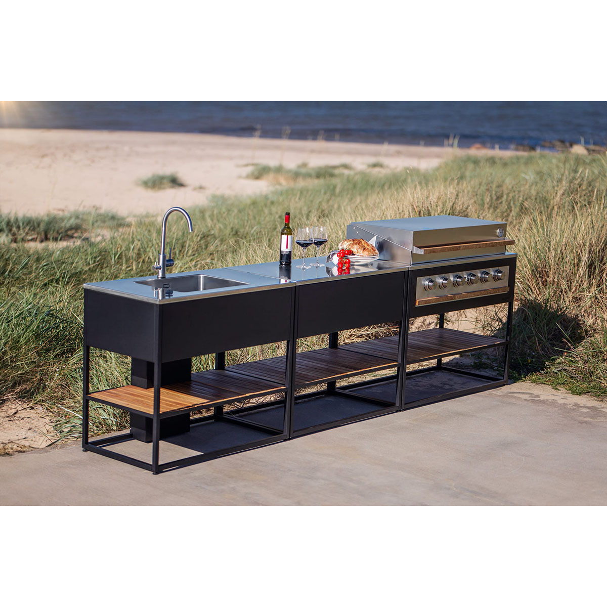 Lådmodul Skeldervik Stainless Countertop