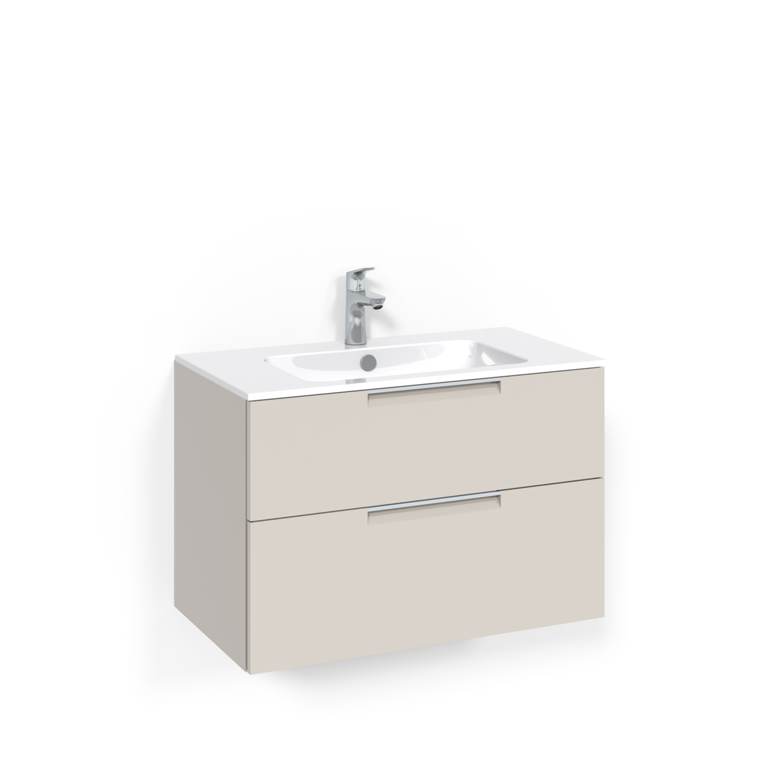 Crown Kommod 80x45 Beige Grip Light 14 Bredd 800 mm, Beige, Tvättställ Light 14