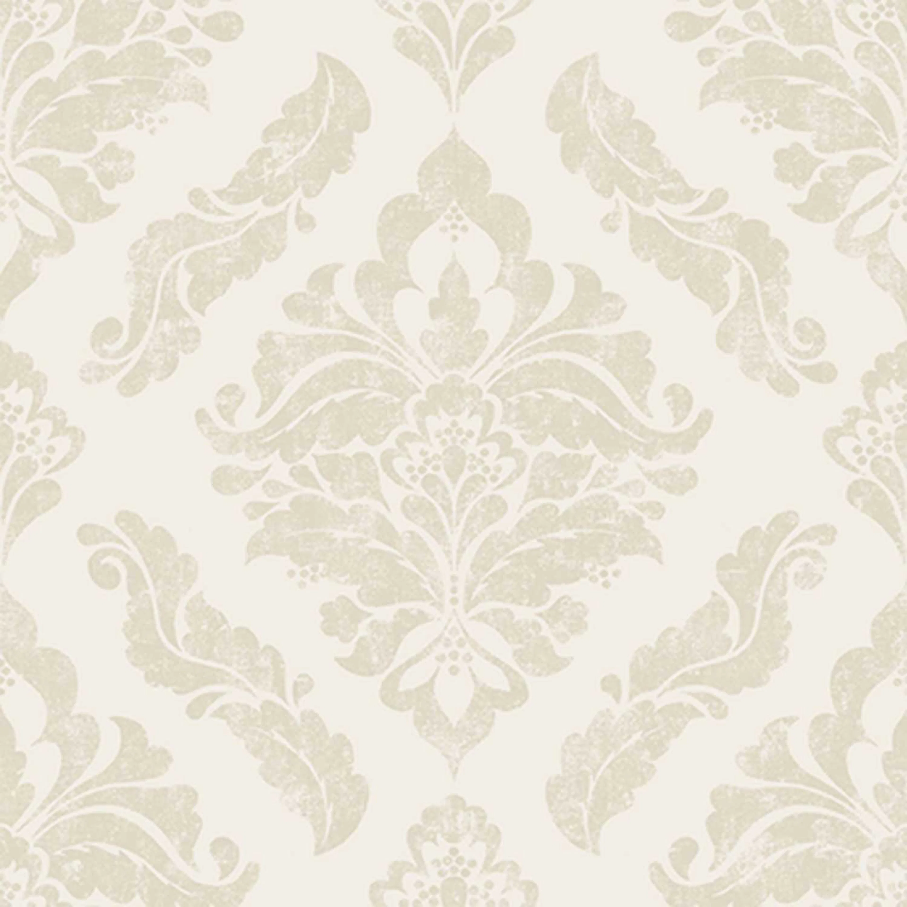 Tapet Boutique Damask Metallic Effekt Creme 104156