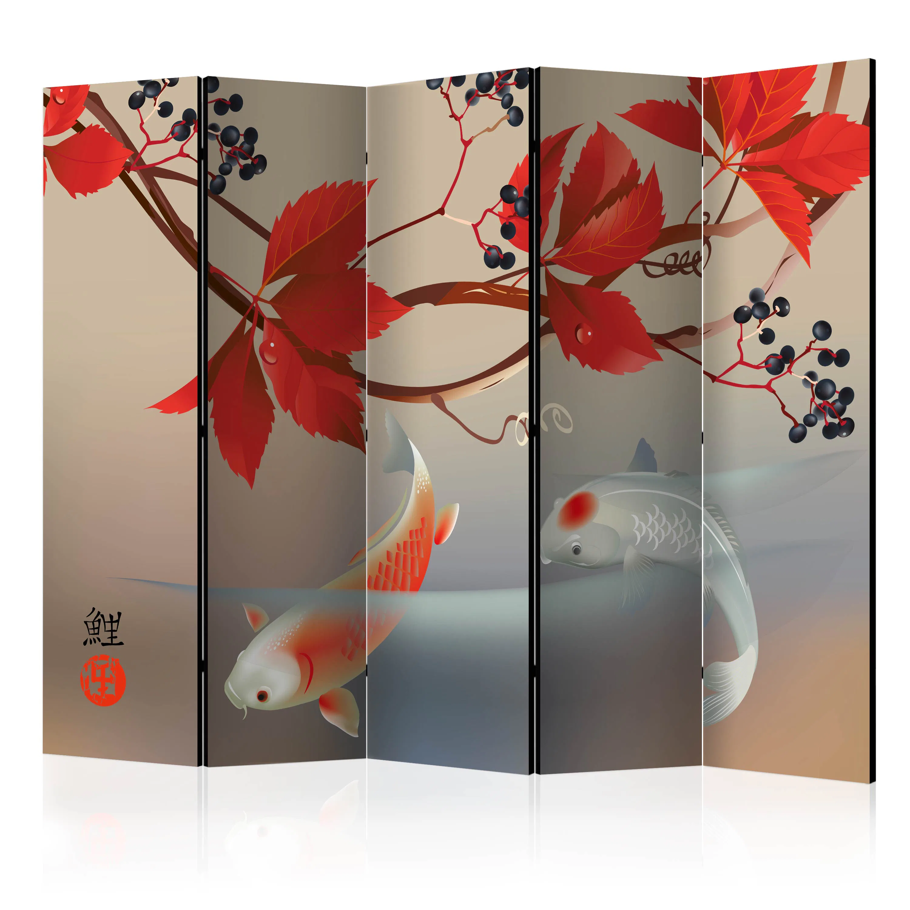 Rumsavdelare Skärmvägg Arkiio Happy Fish II 225x172 cm
