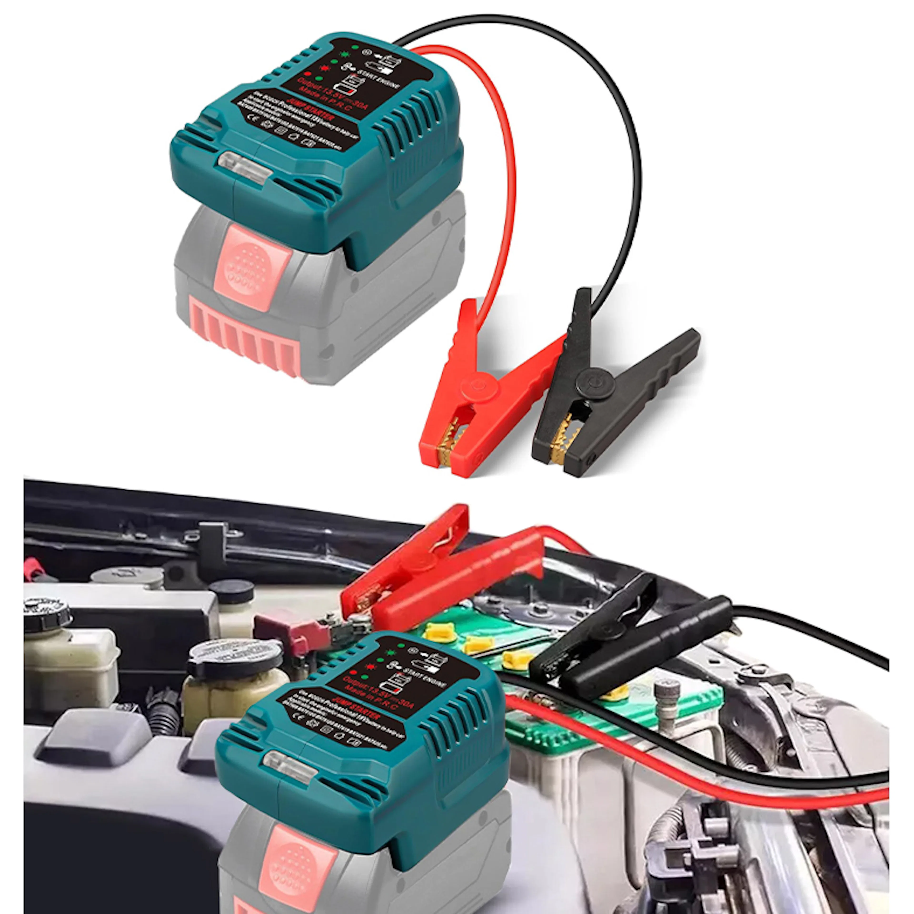 Batteriladdare Japcell Nödladdare Booster för 12V Startbatteri till Bosch 18V