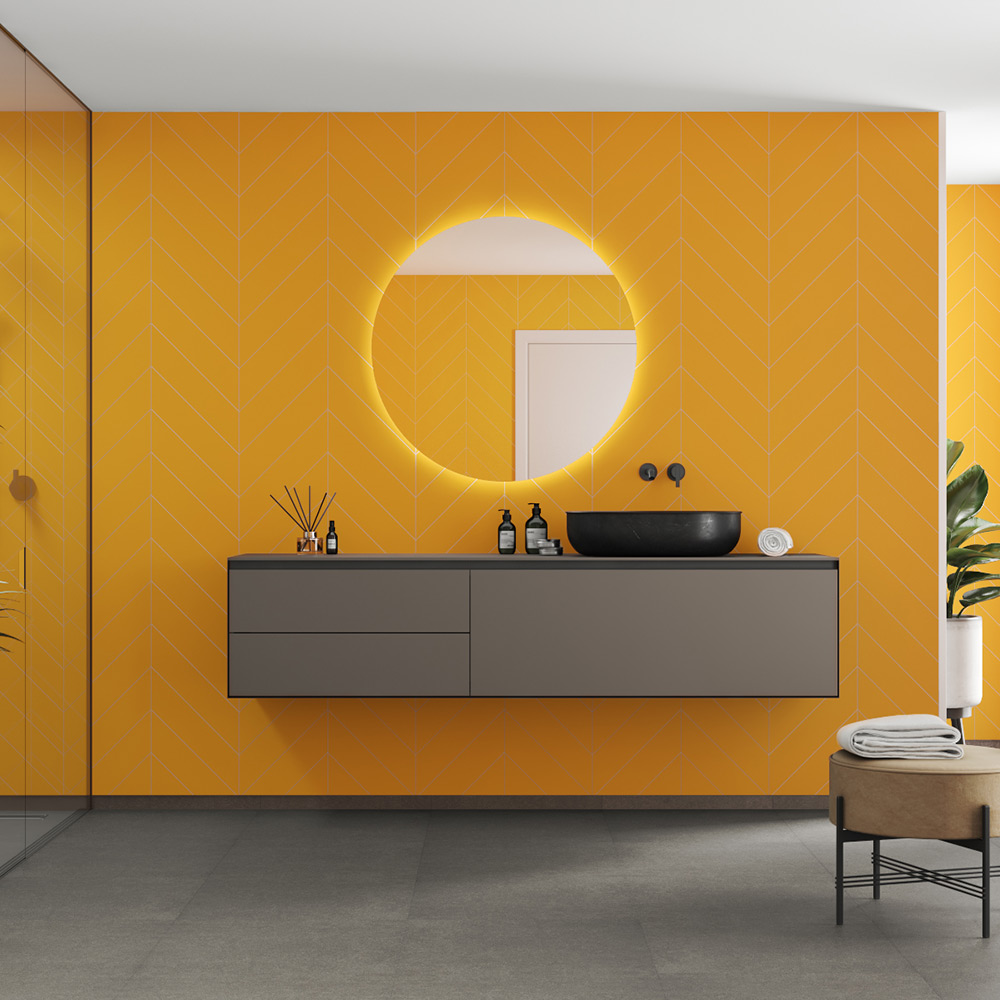 Våtrumsskiva Fibo 2167-M78 EM Deep Yellow 10x620x2400 mm