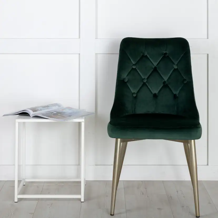 Matstol Venture Home Velvet Deluxe Matt Mässing Ben