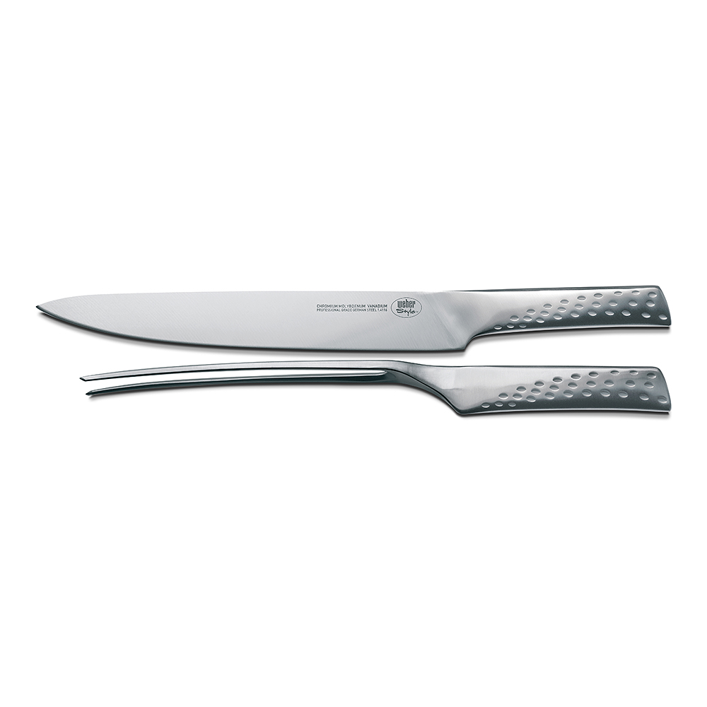 Förskärarset Weber Style Rostfritt Stål Kniv & Gaffel