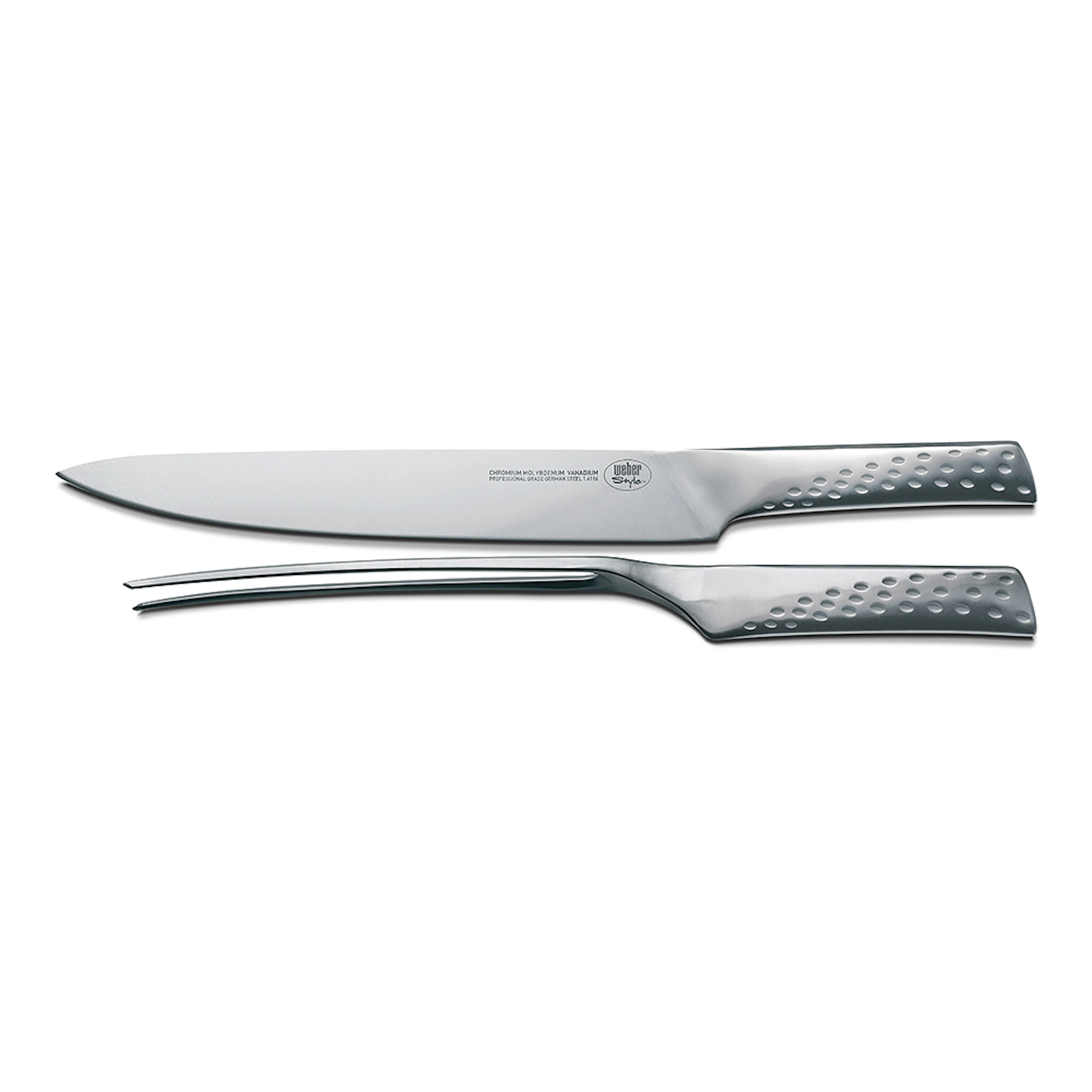 Förskärarset Weber Style Rostfritt Stål Kniv & Gaffel