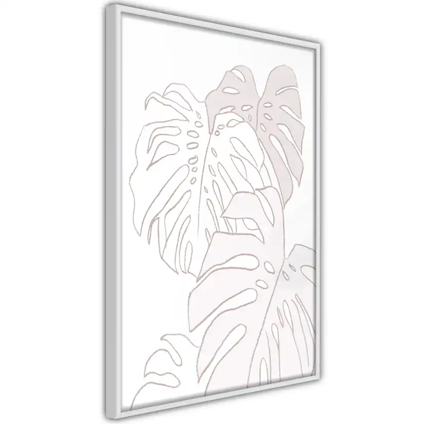 Poster Artgeist Affisch Cream Monstera