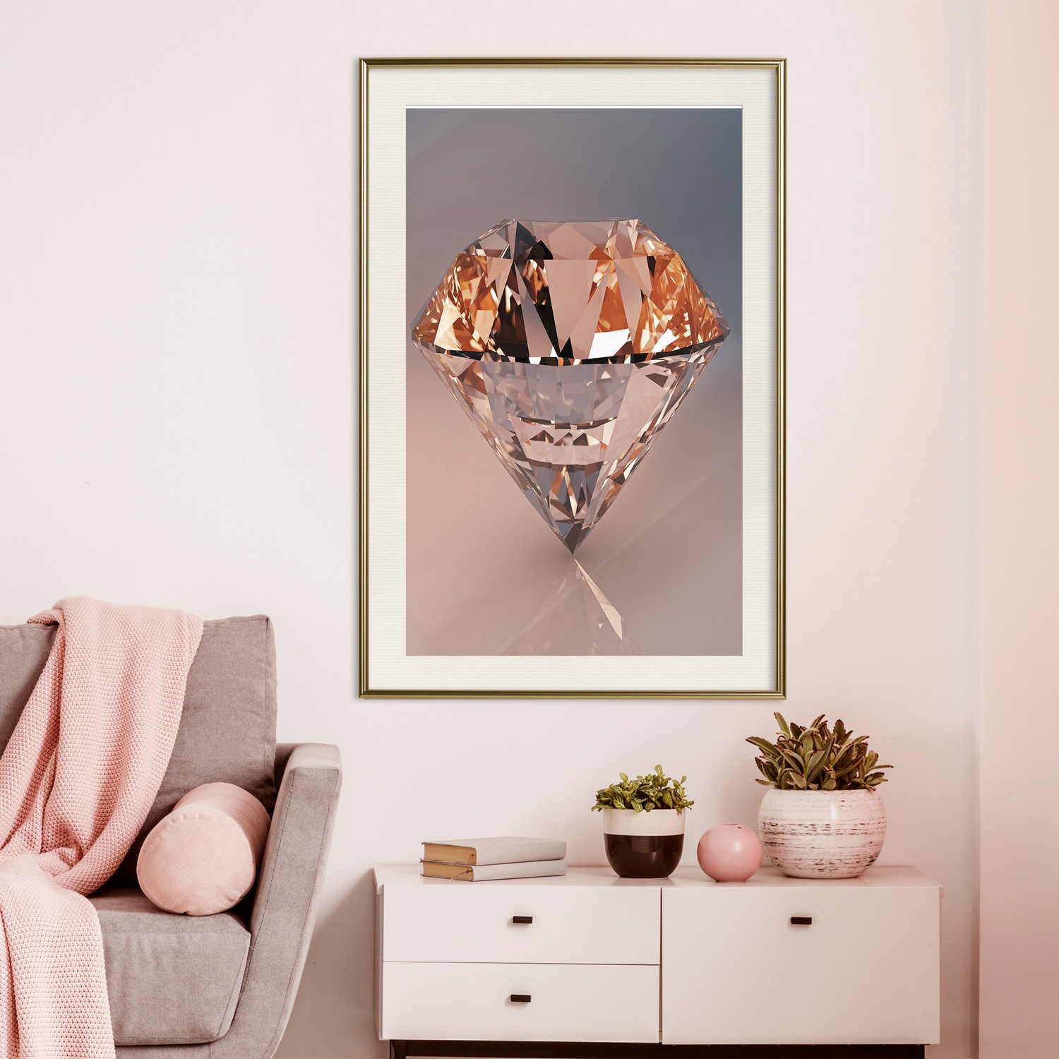 Poster Artgeist Affisch Costly Diamond