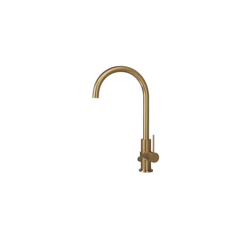 Diskho Stala Monarch-50 med Köksblandare Scandtap Steel Equip DxGuld/Sand