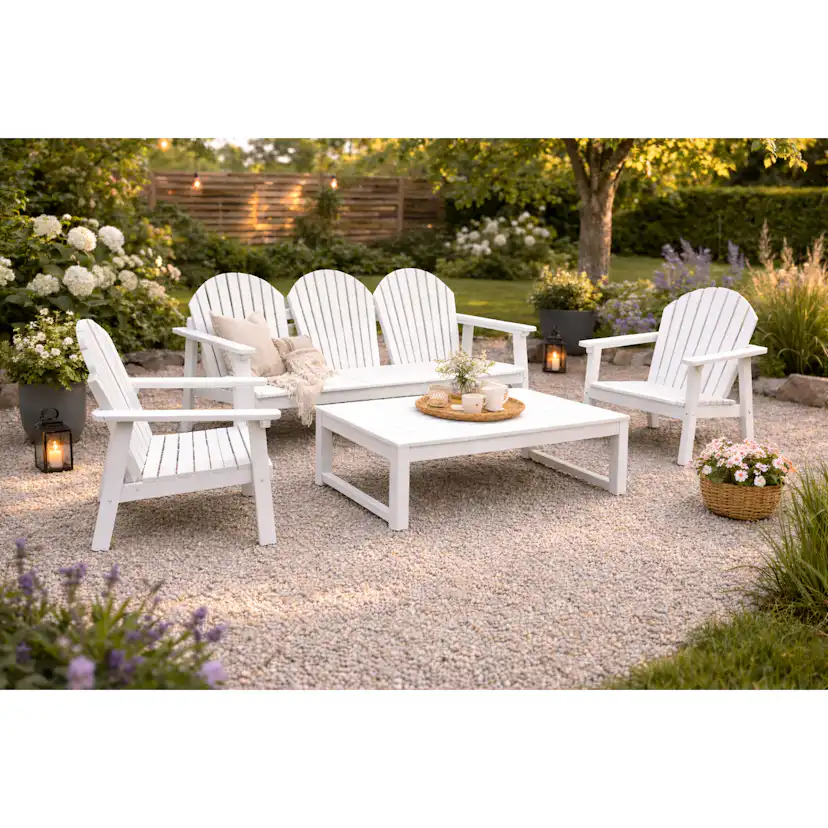 Trädgårdsgrupp Eden Wood Sandhamn Loungegrupp i målad furu