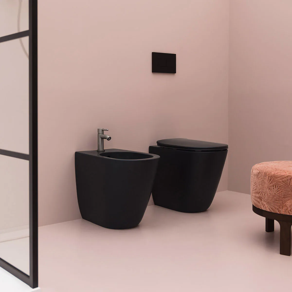 Bidé Lavabo Glomp Golvstående BTW