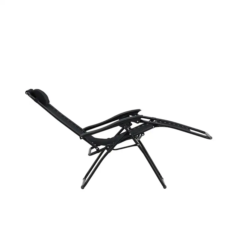 Vulcano Sun Lounge - Black / Black Solstol Venture Home Vulcano