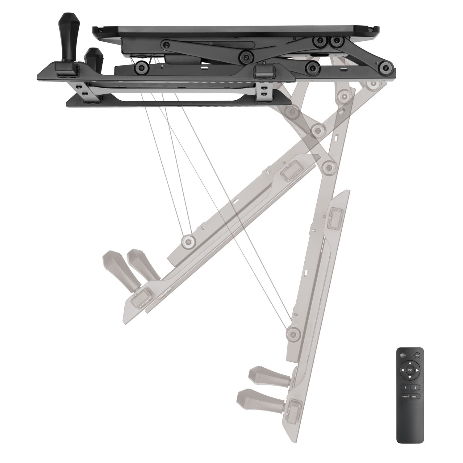 Motoriserat Flipdown-takfäste LogiLink För TV 32-70 tum