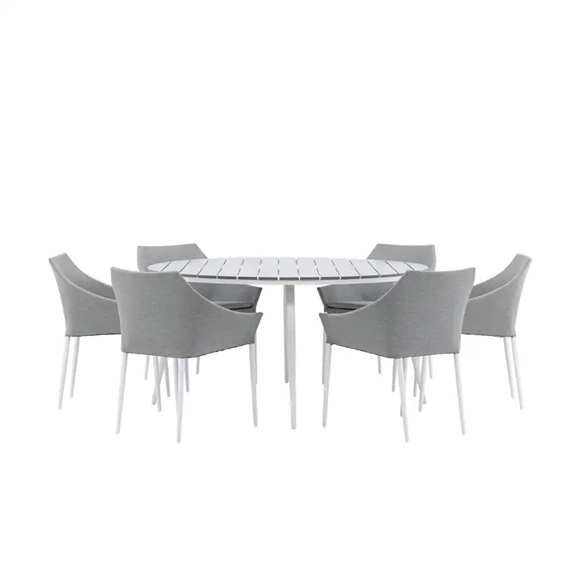 Matgrupp Venture Home Break Ø150 cm med 6 Spoga Stolar