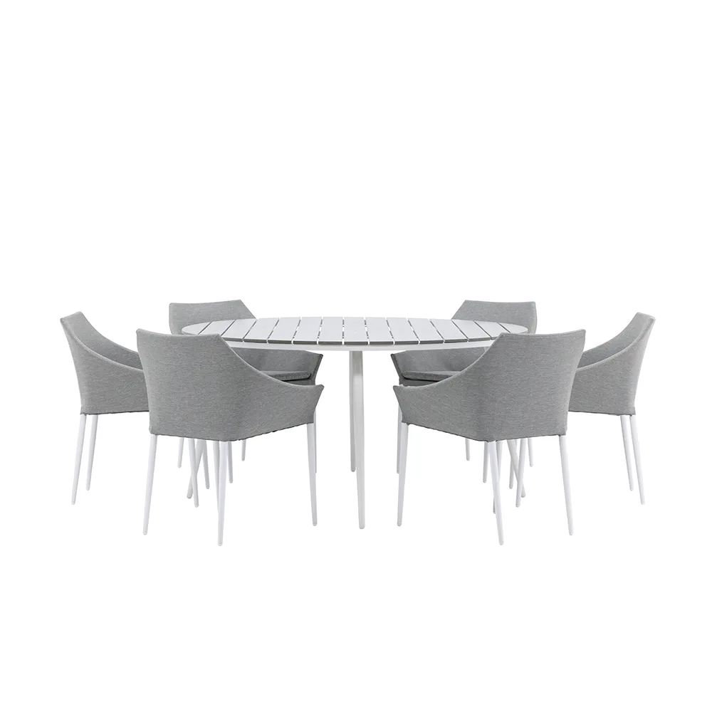Matgrupp Utomhus Venture Home Break Ø150 cm med 6 Spoga Trädgårdsstolar
