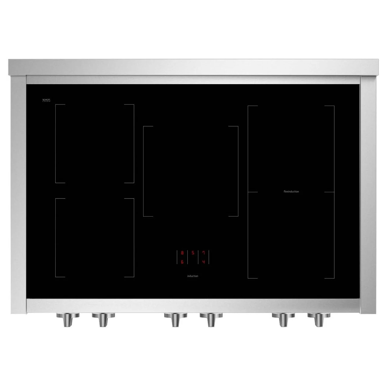 Induktionsspis Steel Genesi Combi - Steam 90 cm Svart med Ugn
