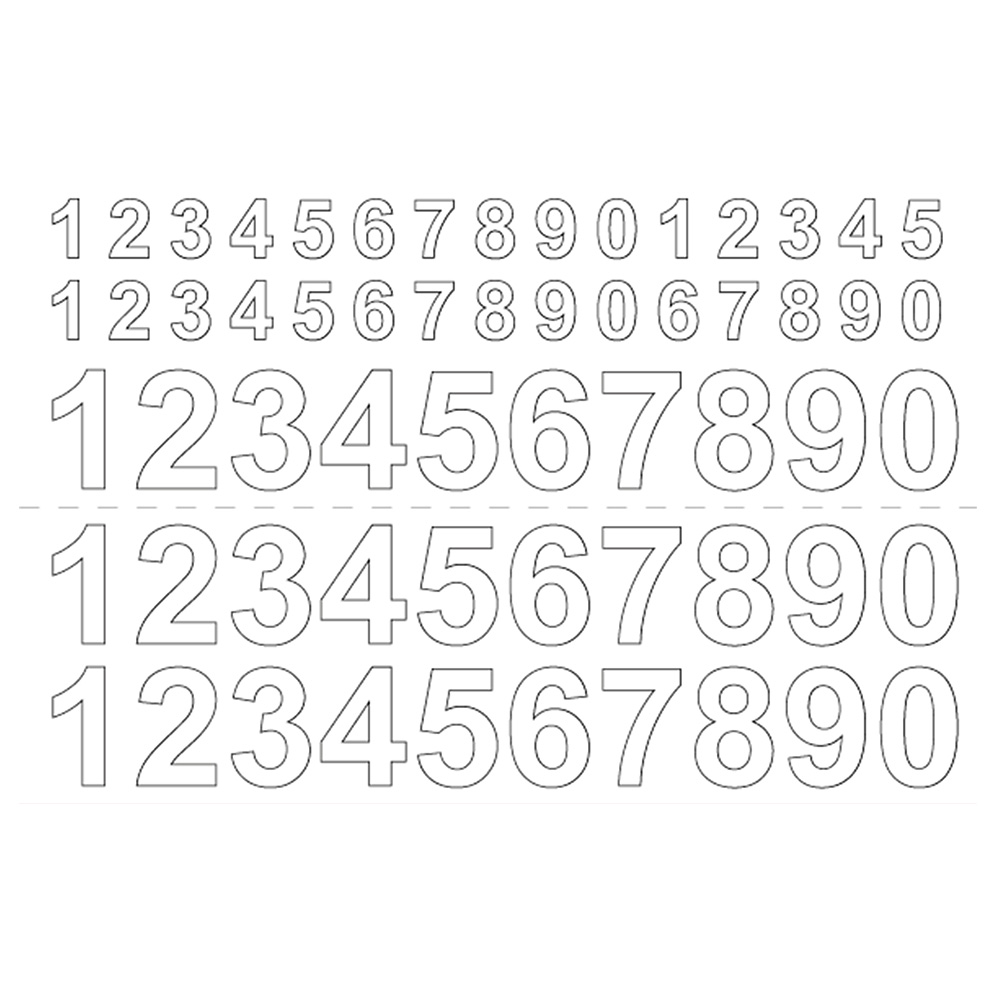 Självhäftande Siffror Habo 13+26 mm