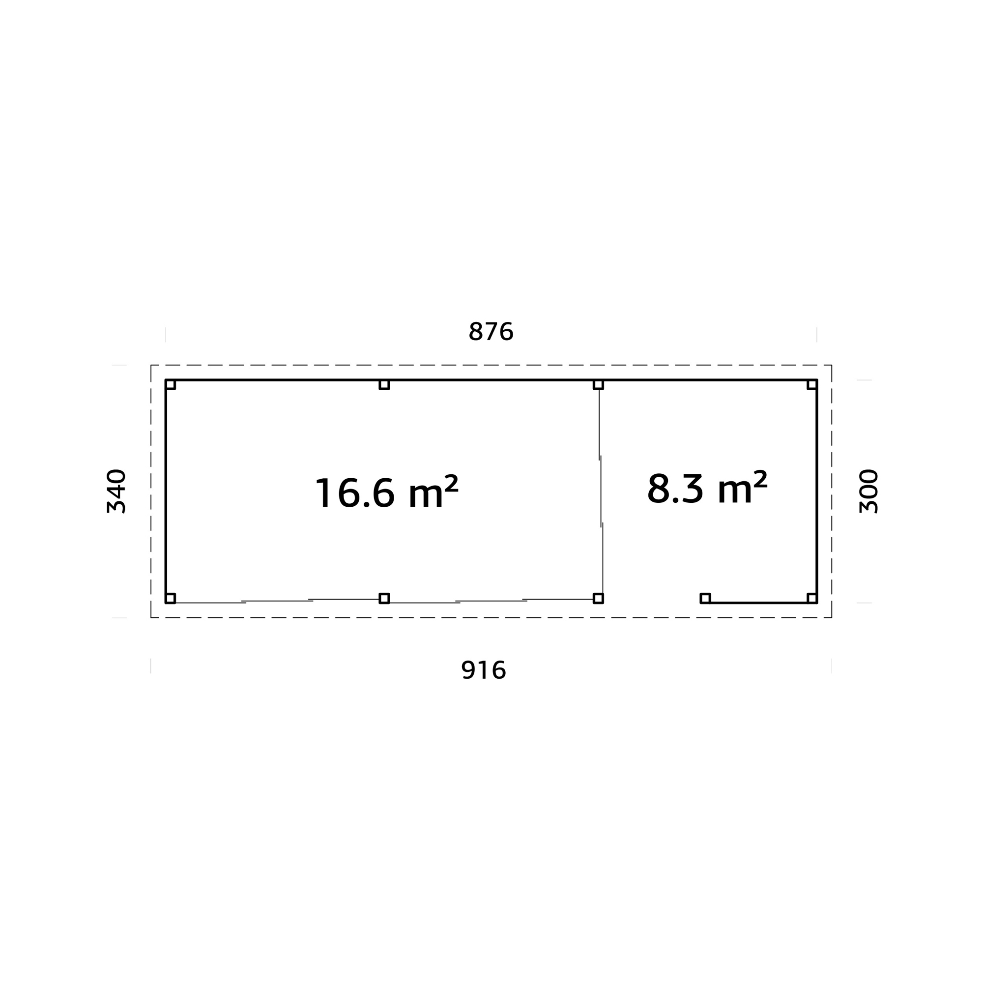 Uterum Palmako Lenna 24,9 m2 Set 719 Slide Plus