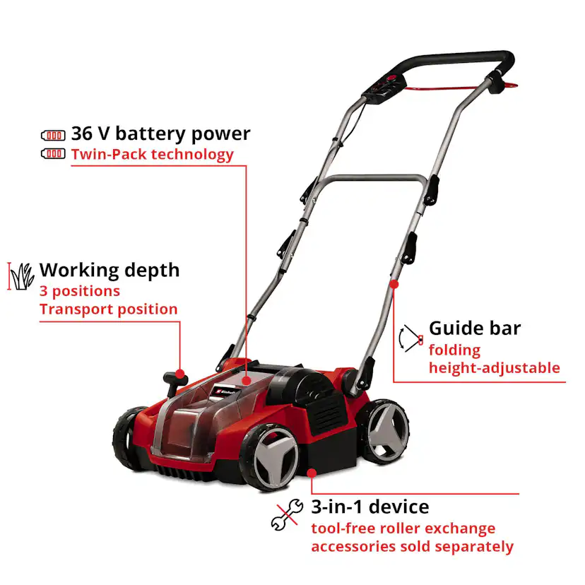 Vertikalskärare Einhell GE-SC 36/35 Li Utan Batteri & Laddare