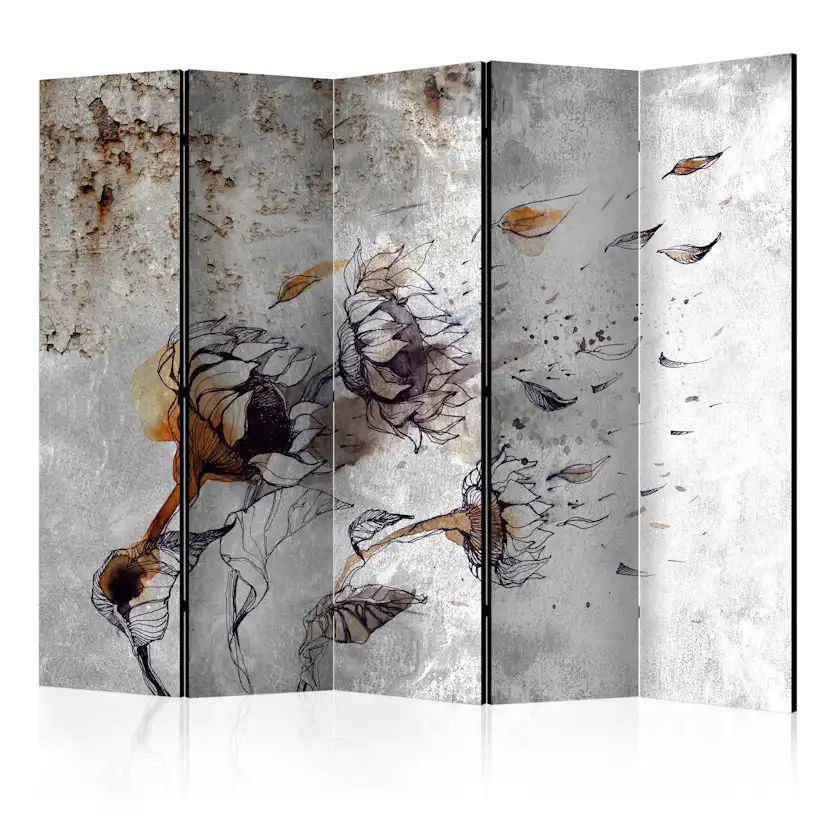 Rumsavdelare Skärmvägg Arkiio Recall Sunflowers II 225x172 cm