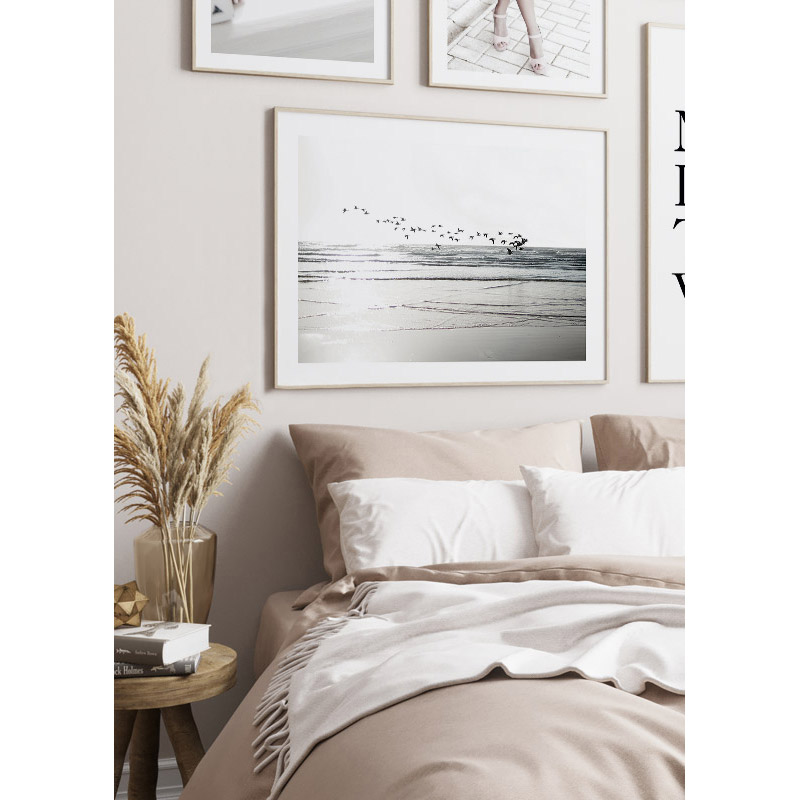 Poster Gallerix Birds Over Beach