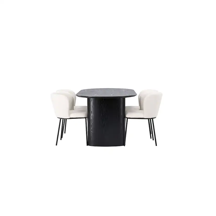 Matgrupp Venture Home Isolde med 4 st Edina stolar