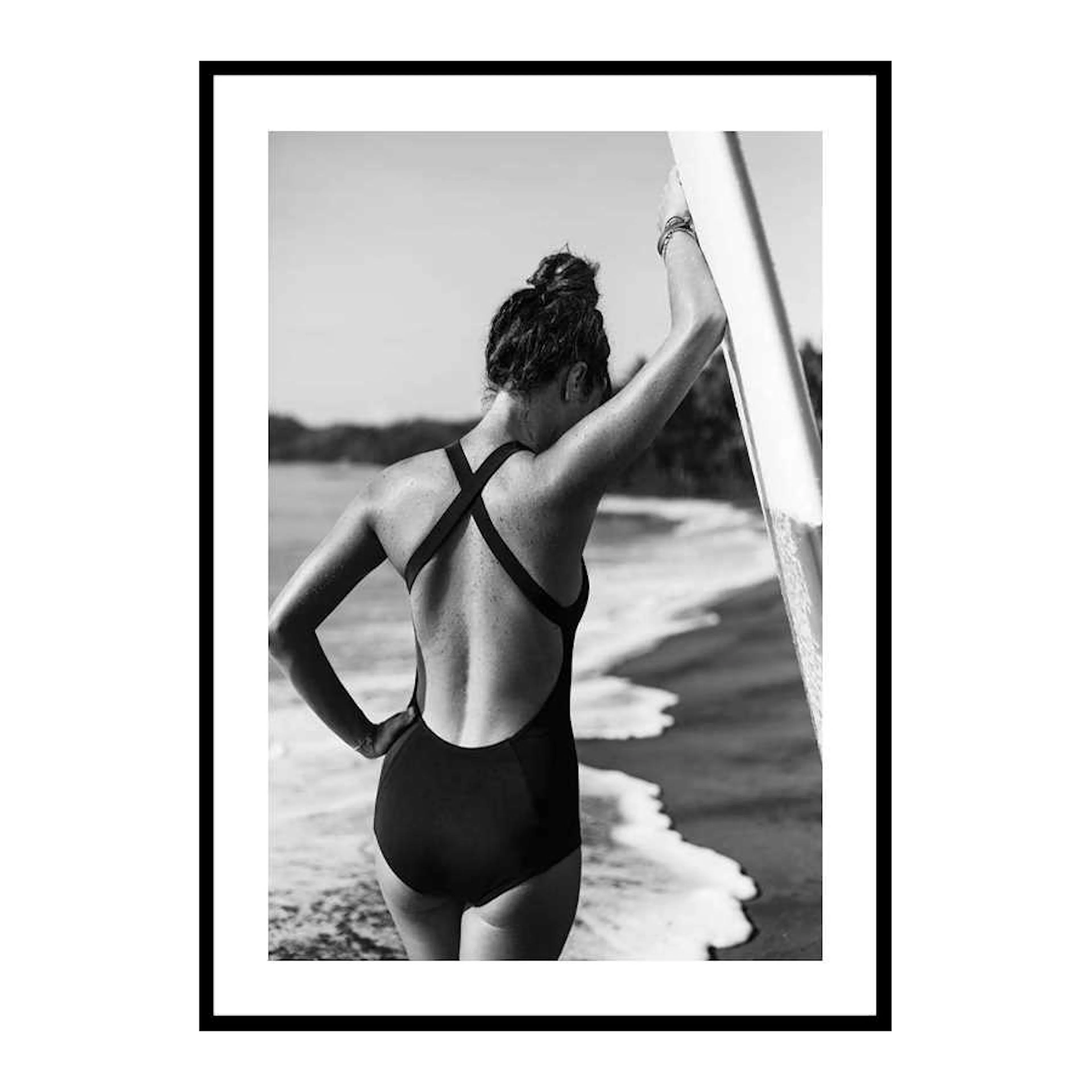 Posing With Surfboard 30x40 cm
