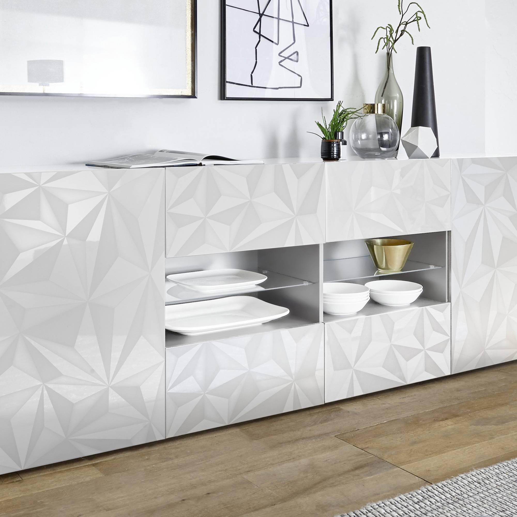 Skänk LC Spa Fasett 241 cm Vit