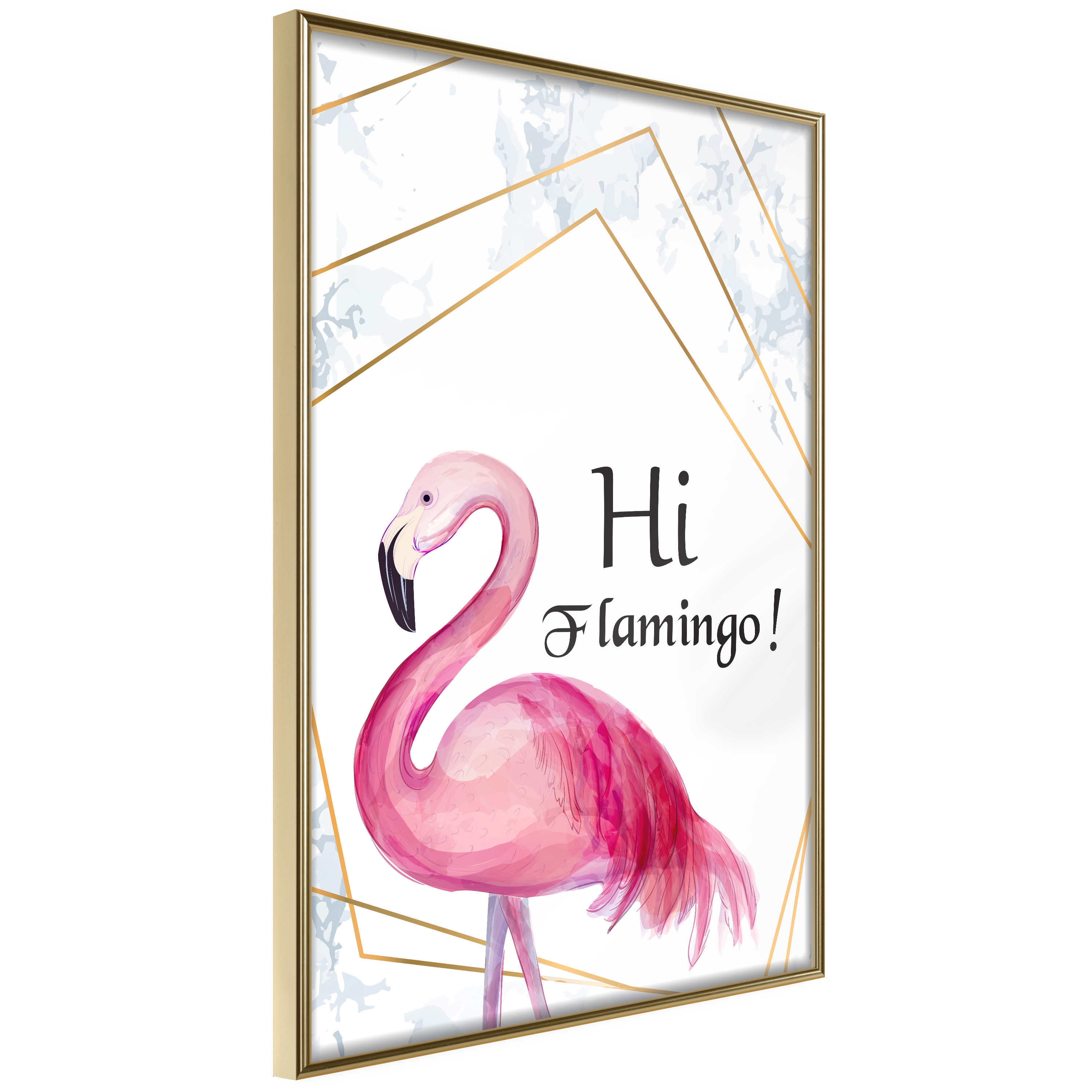 Poster Artgeist Affisch Hi Flamingo!