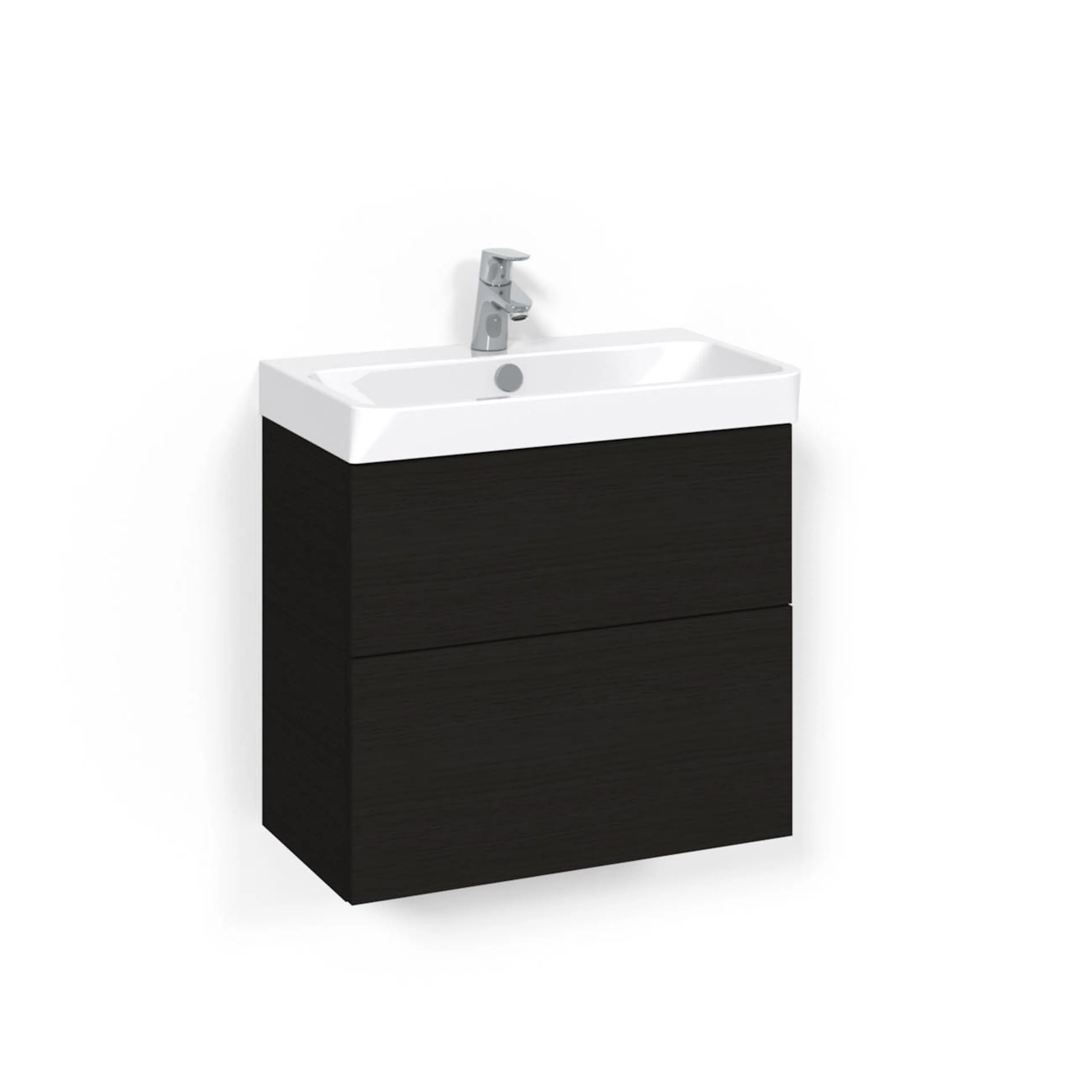 Crown Kom 60x35 Sv.Ek Psh L Bredd 600 mm, Svart Ek, Push Open
