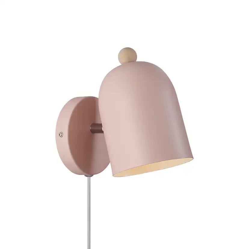 Gaston | Vägglampa | Puderrosa Rosa
