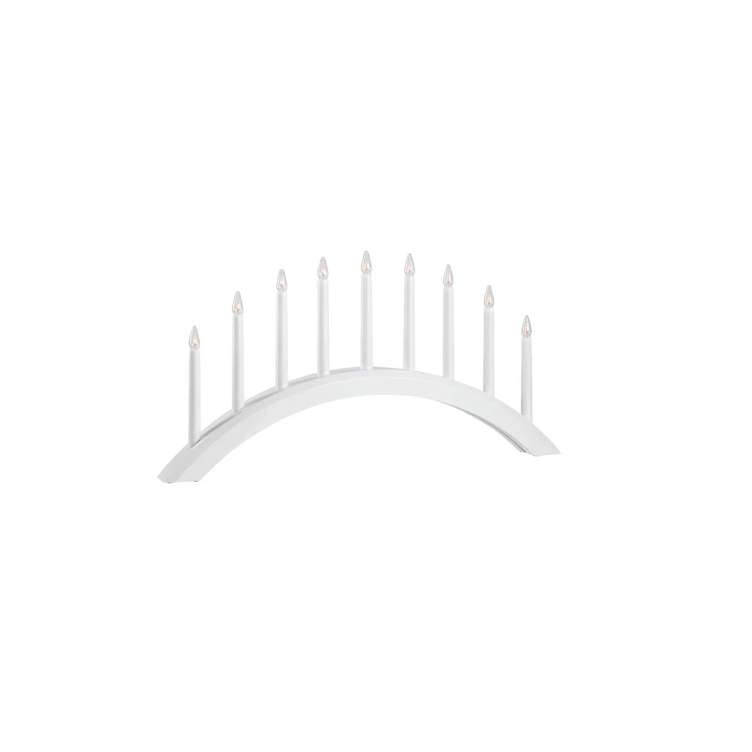 AVENTO Ljusstake 9L Vit Vit