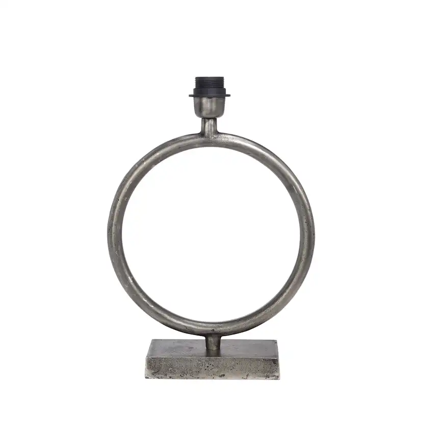 Circle Lampfot Råsilver 43cm Silver, H: 430 mm
