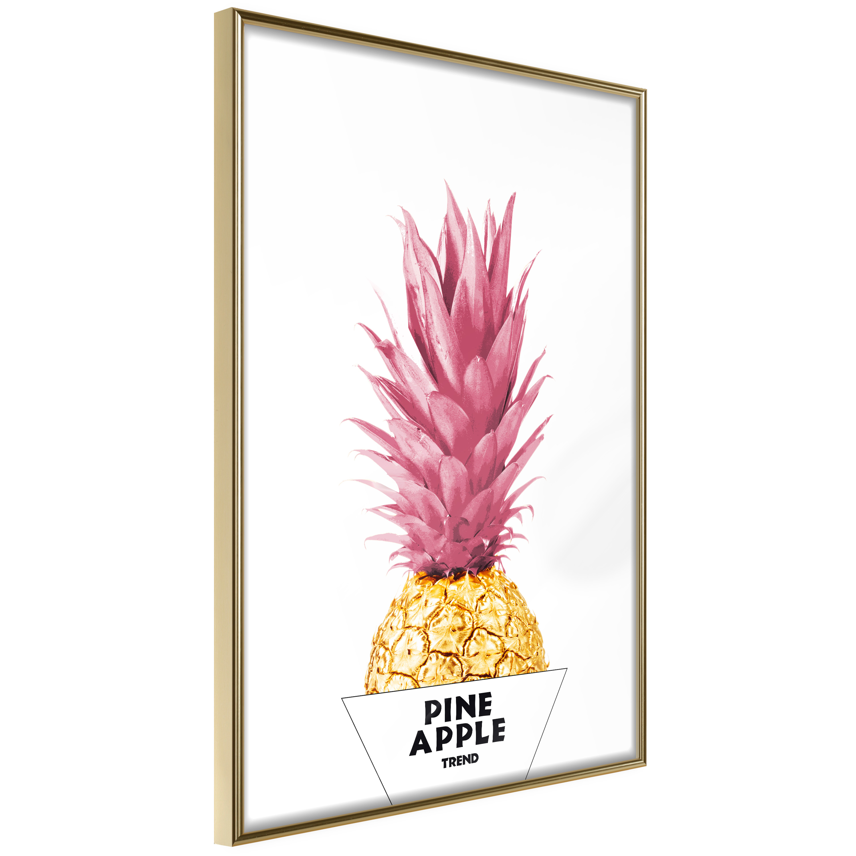 Poster Artgeist Affisch Golden Pineapple