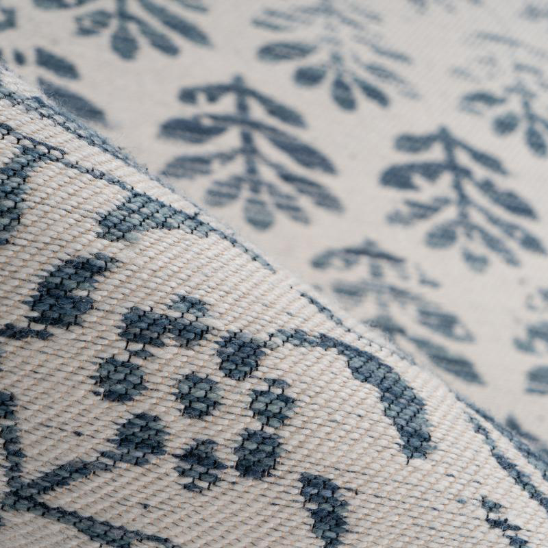 Utomhusmatta D-sign Clausri Lyw Mörkblå/Elfenben