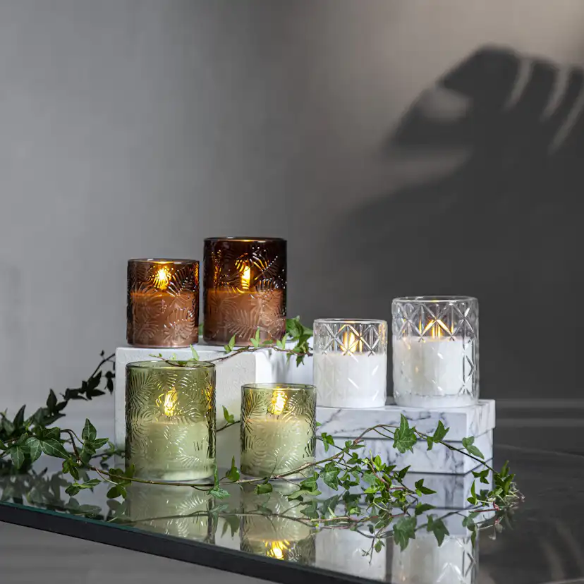 Blockljus Star Trading Flamme Leaf