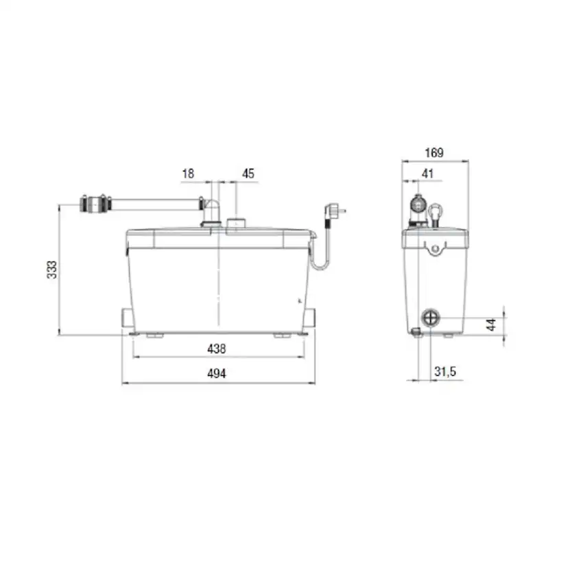 Avloppspump Saniflo Saniaccess Pump