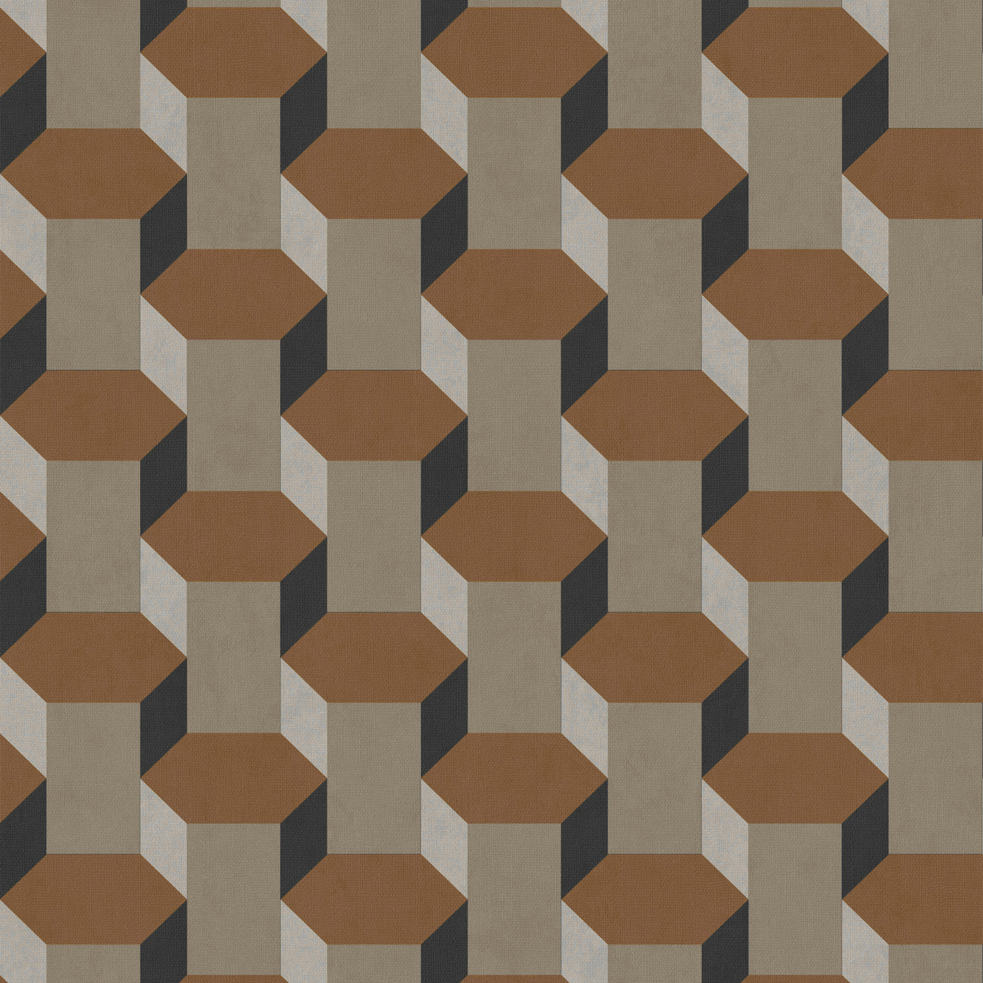 Tapet Sublime Vintage Geometriskmetrics Brun 121138
