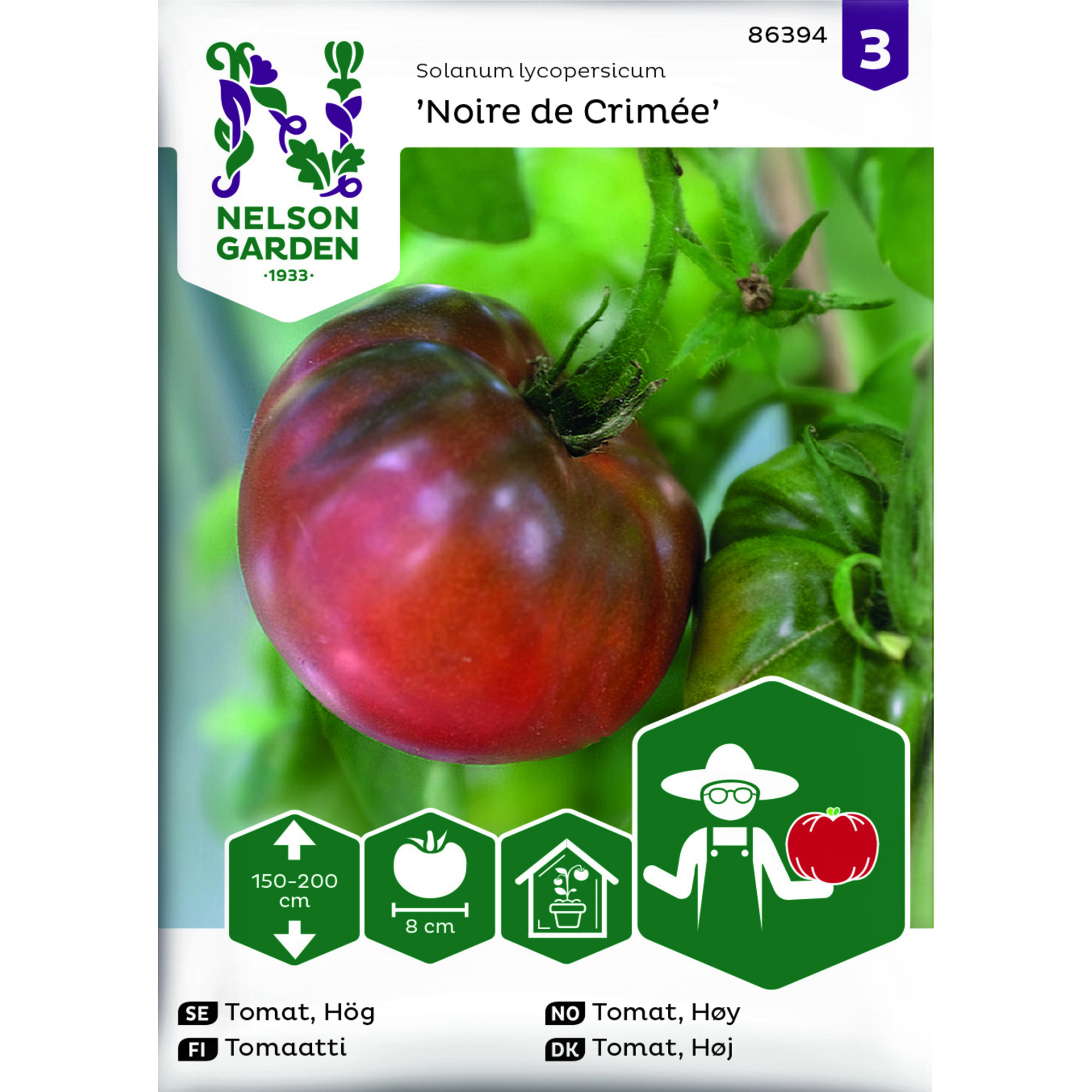 Frö Nelson Garden Tomat Hög Noire de Crimée
