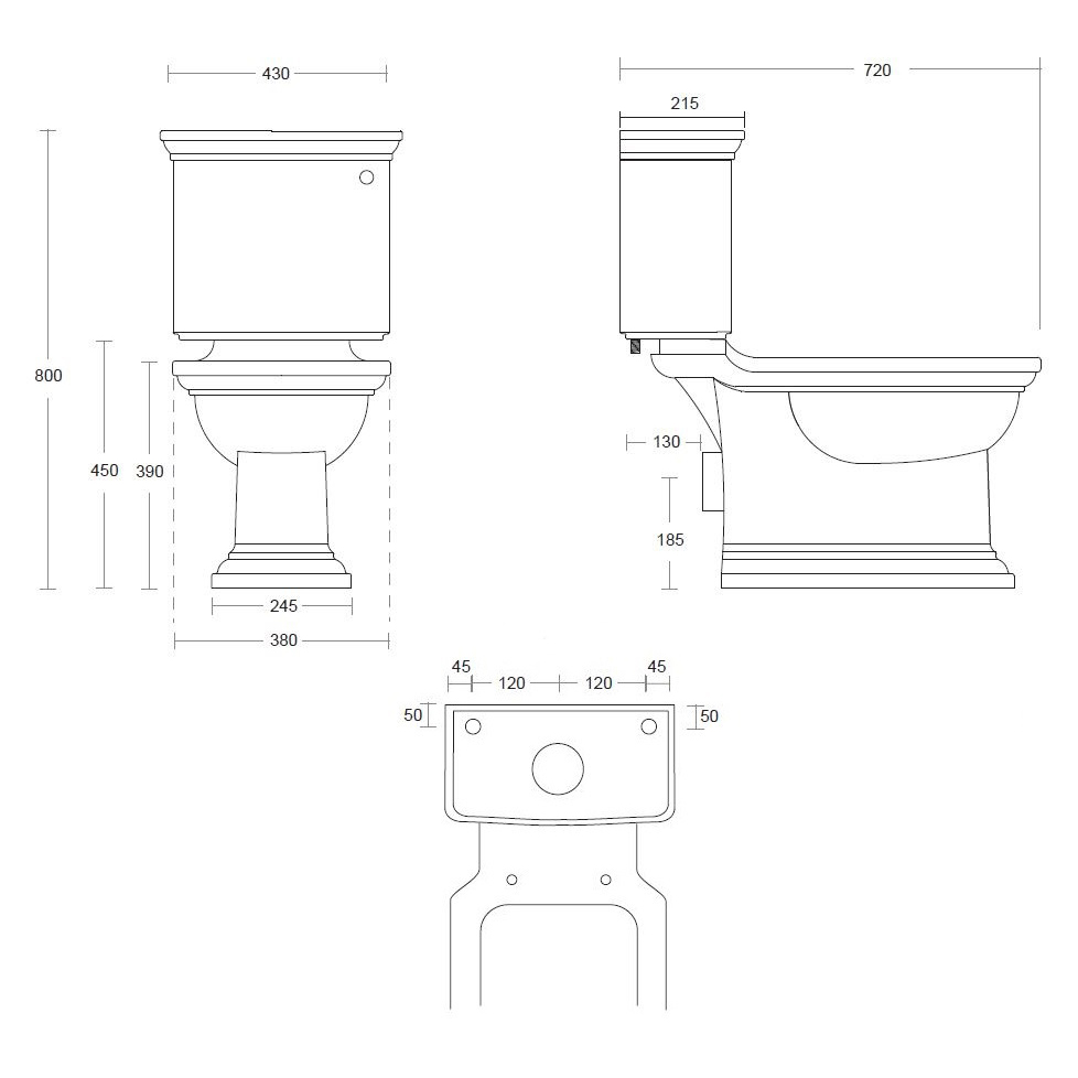 Radcliffe CC Vit/Krom Sits Vit Trä Mjuk Vit/Krom Sits: Vit Mjukstängande Träsits