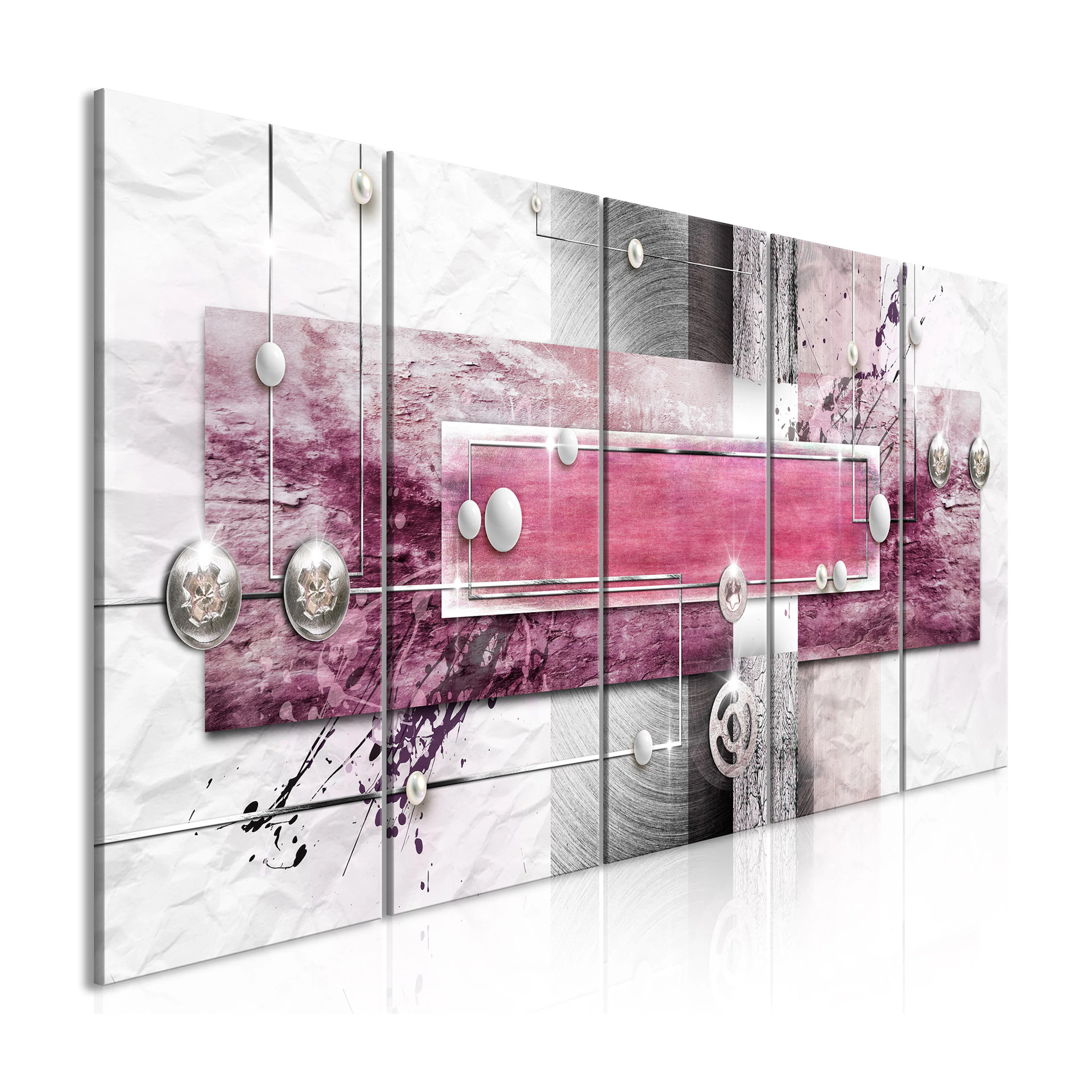 Tavla Arkiio Mysterious Mechanism Narrow Pink 5 delar