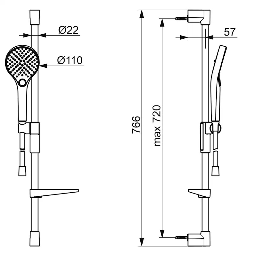 Duschset Oras Optima Style 2790N