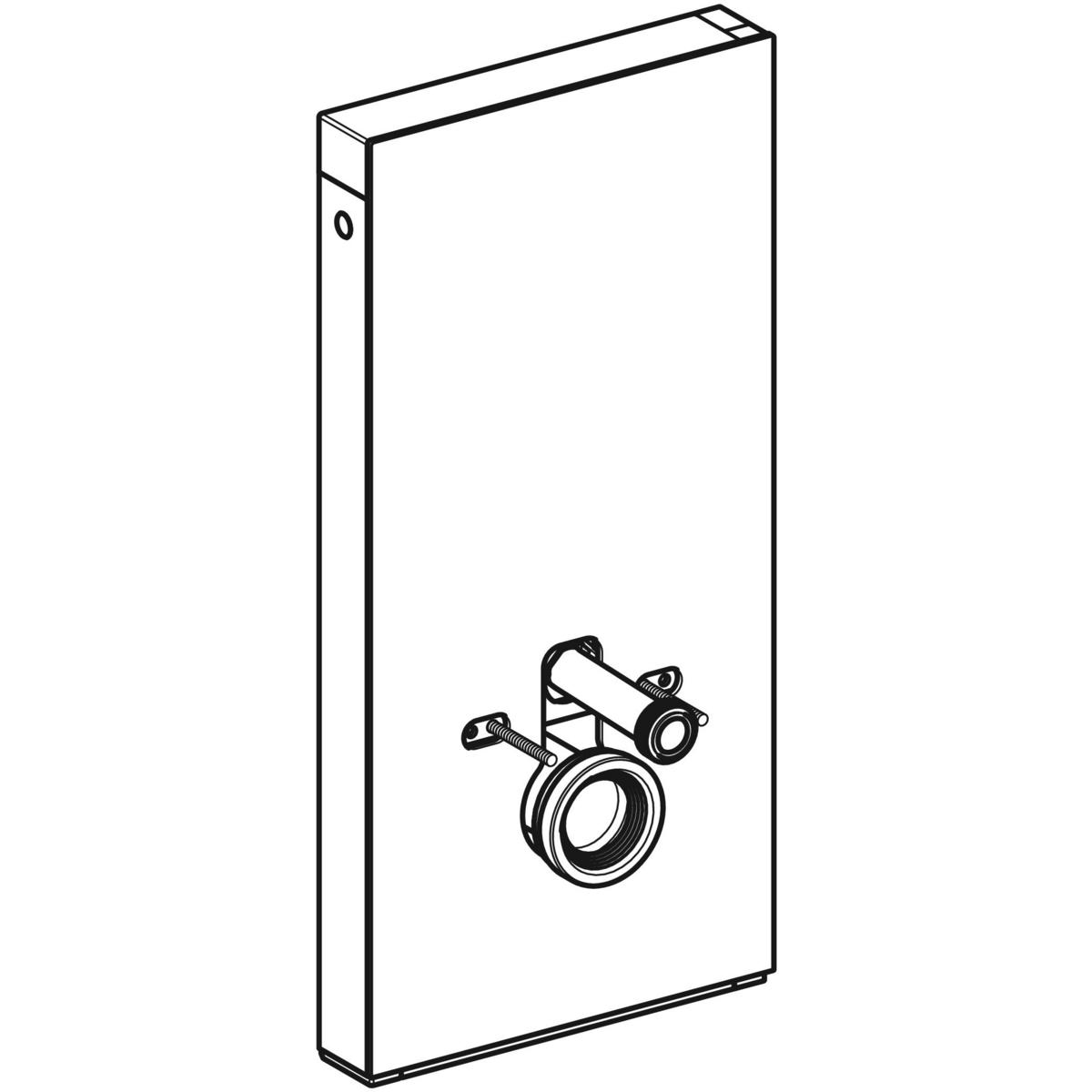 WC-Fixtur Geberit Monolith för Vägghängd Toalettstol 101 cmxMint/Glas