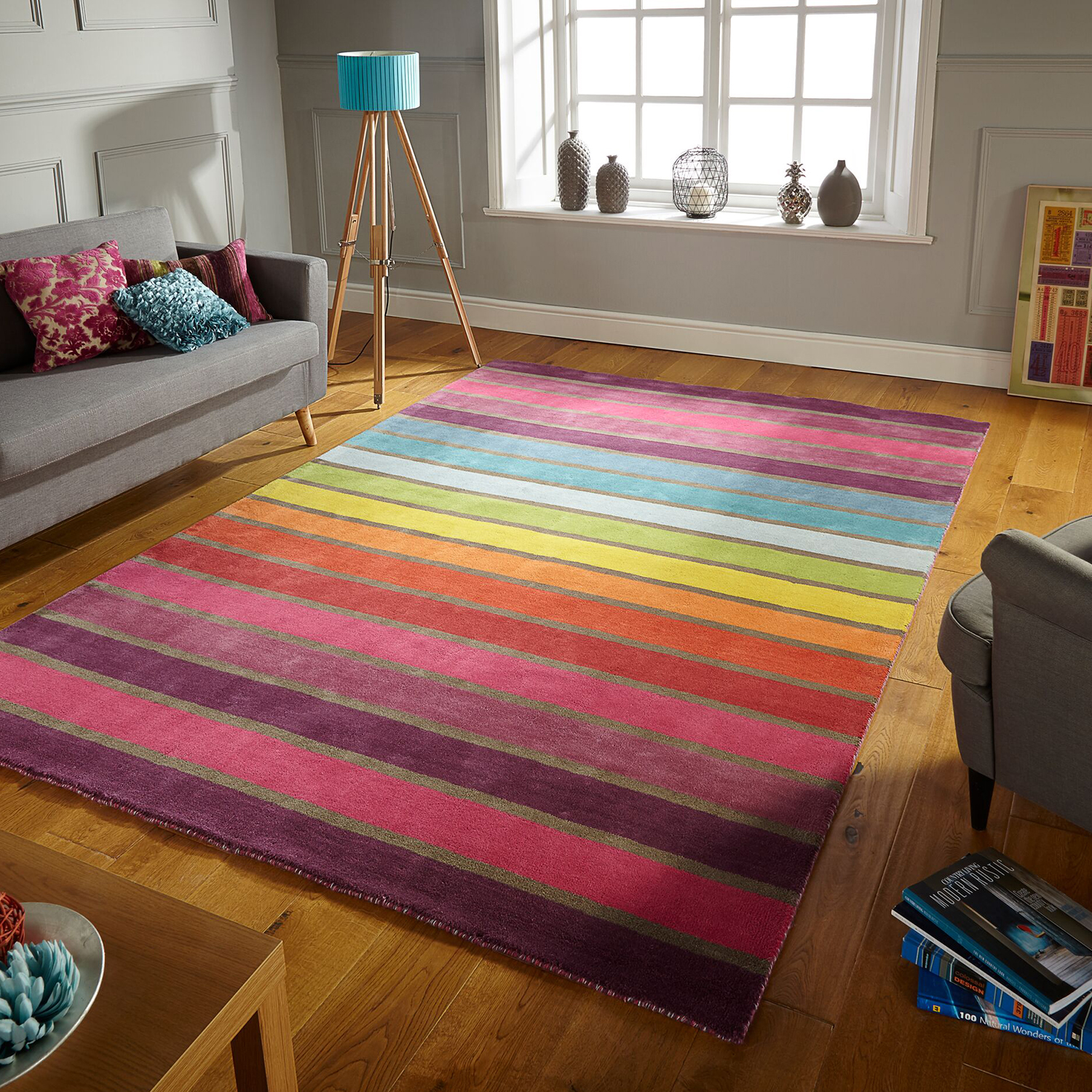 Luggmatta Flair Rugs Candy Flerfärgad 200x290 Ull